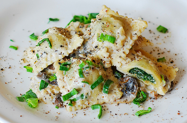 Raviolis aux épinards et Tomme de Savoie