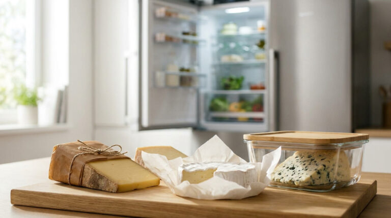 fromage au réfrigérateur